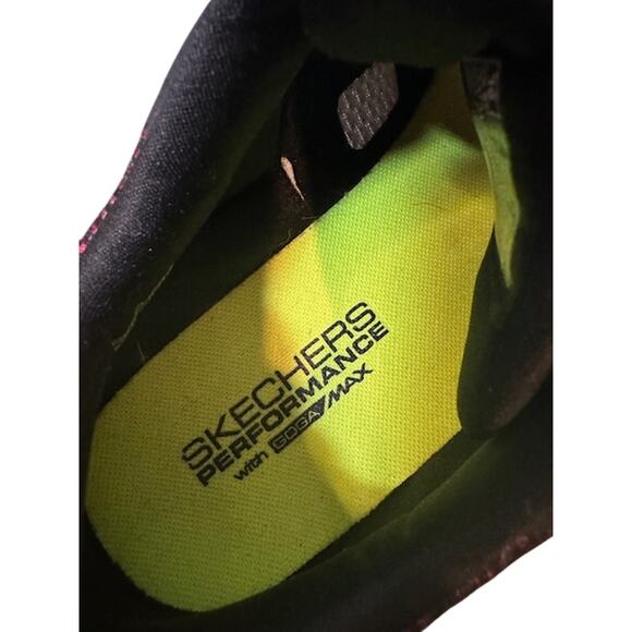 Skechers Maroon Black Performance Goga Max Go Run Sneakers Men Sz 10 - Picture 9 of 10